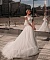 Свадебное платье со съемными рукавами-крылышками Винк