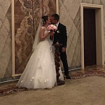 Невеста Катерина в свадебном платье модель Елена, фата Diace Bridal, модель Весенний. Образ создан салоном Мендельсон