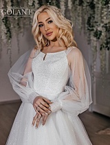 Блестящее свадебное платье с рукавами Бекки