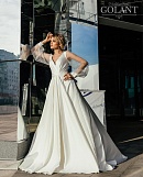 Непышное атласное свадебное платье Ева